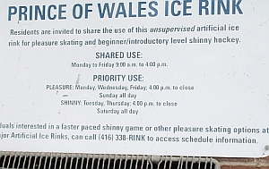 Prince Wales Rink
Informative, gives contact number
 for fur...